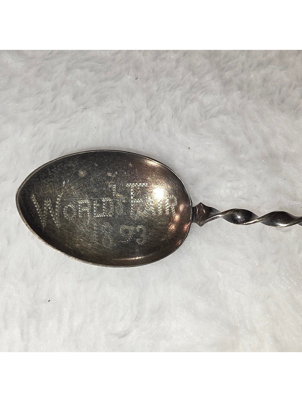Solid Sterling Silver 1893 Columbian Exposition World's Fair Spoon